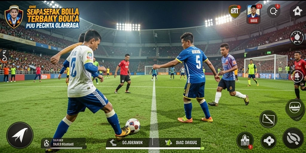 Gameplay seru dan kompetitif dalam dunia sepak bola.