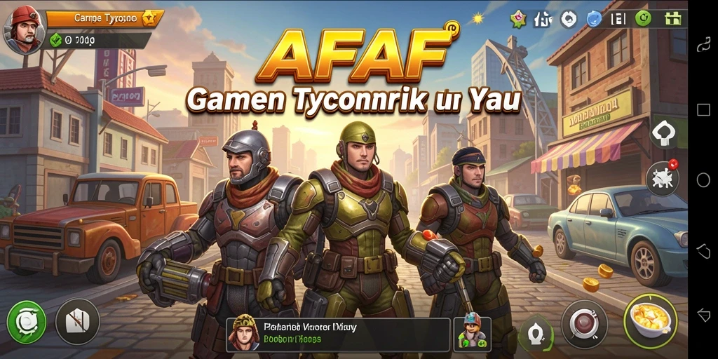 Screenshot gameplay AFAF yang menampilkan keseruan bermain Tycoon.