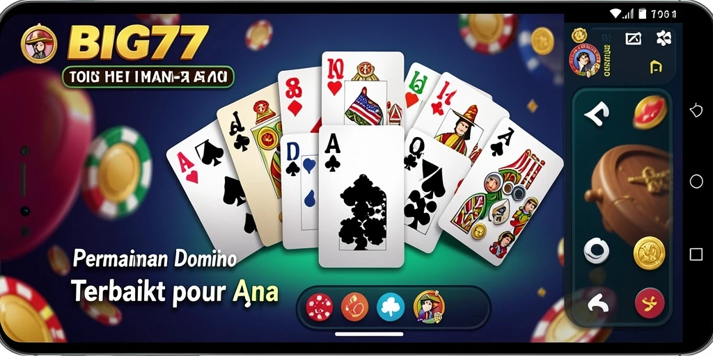Tangkapan layar gameplay seru dari permainan Domino BIG77.