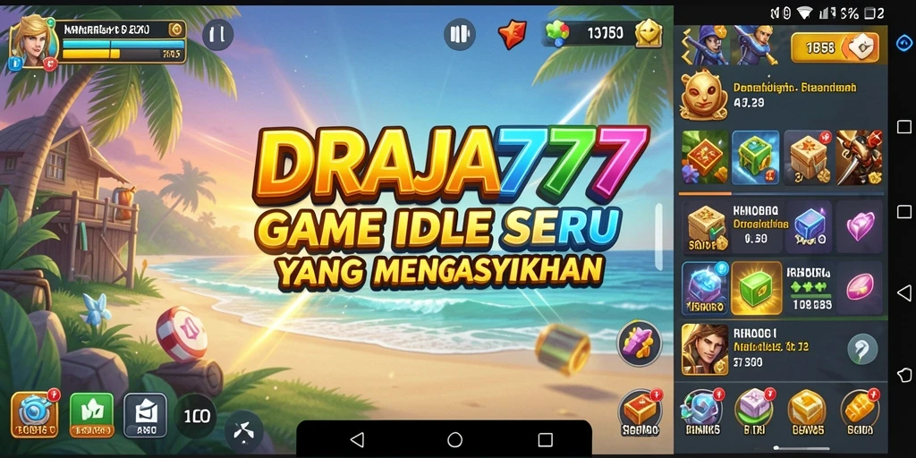 Screenshot DRAJA777 menampilkan gameplay Idle yang menarik dan menghibur.