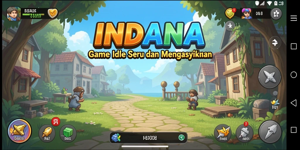 Tampilan gameplay INDAAA yang menarik dan interaktif.