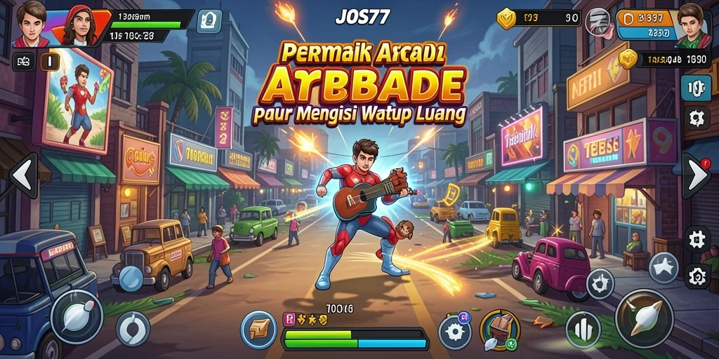Tampilan gameplay JOS77 yang penuh warna dan menantang.