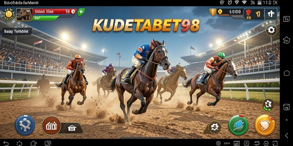 Tampilan gameplay Racing KUDETABET98 yang seru dan menantang.