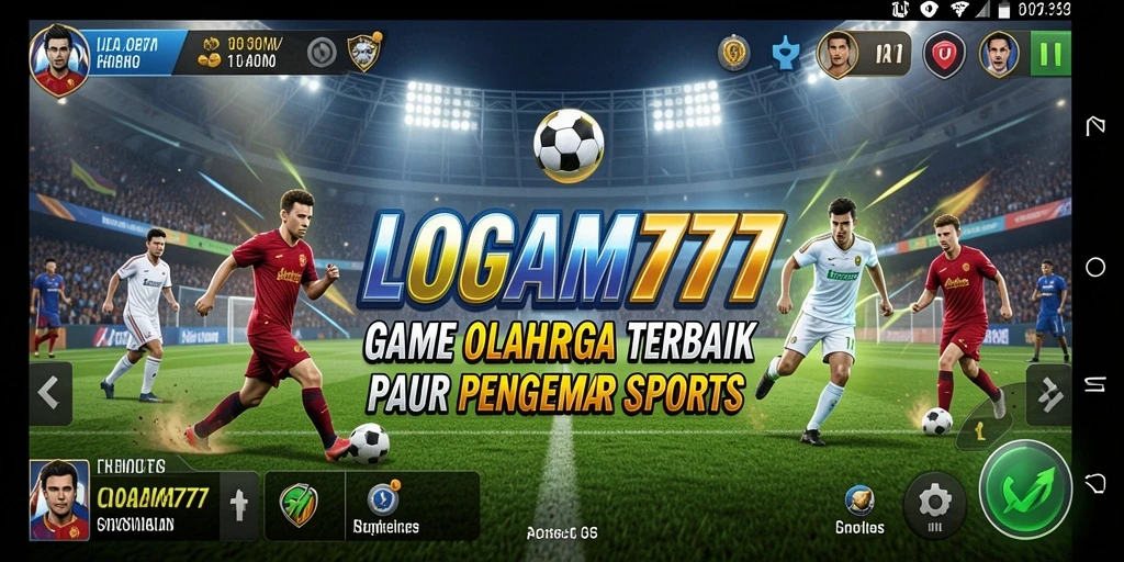 Screenshot LOGAM777 memperlihatkan aksi seru dalam permainan olahraga.