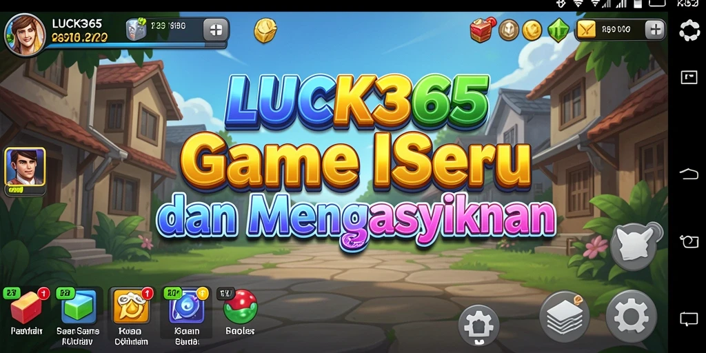 Tampilan gameplay LUCK365 dengan kemajuan otomatis yang menarik.