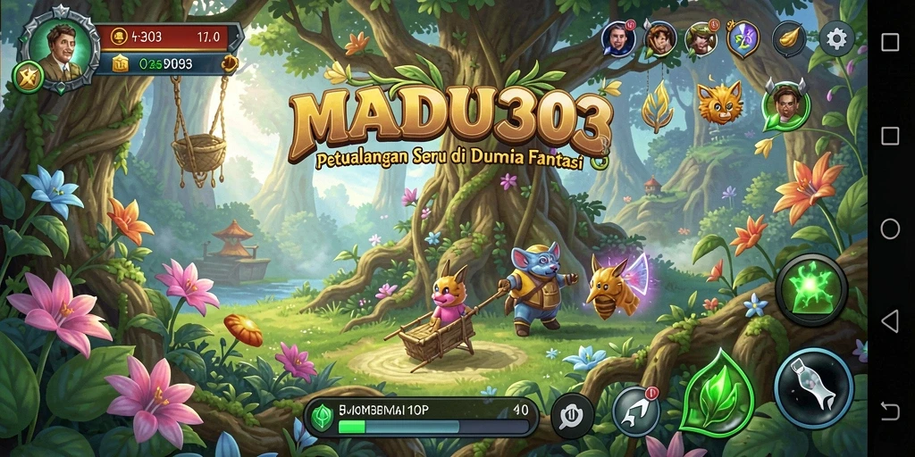 Tangkapan layar MADU303 menampilkan gameplay epik penuh petualangan.