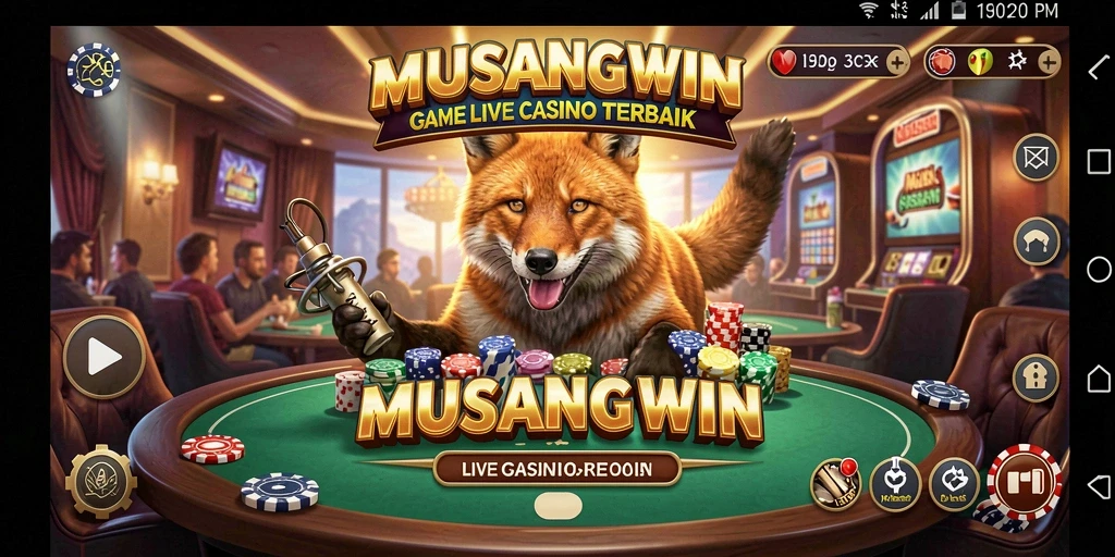 Tampilan gameplay Live Casino yang menarik dan interaktif di MUSANGWIN.
