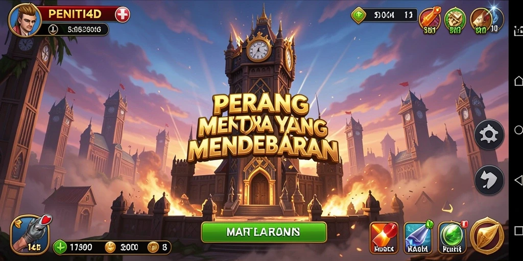 Tampilan seru dalam bermain Tower Defense di PENITI4D.