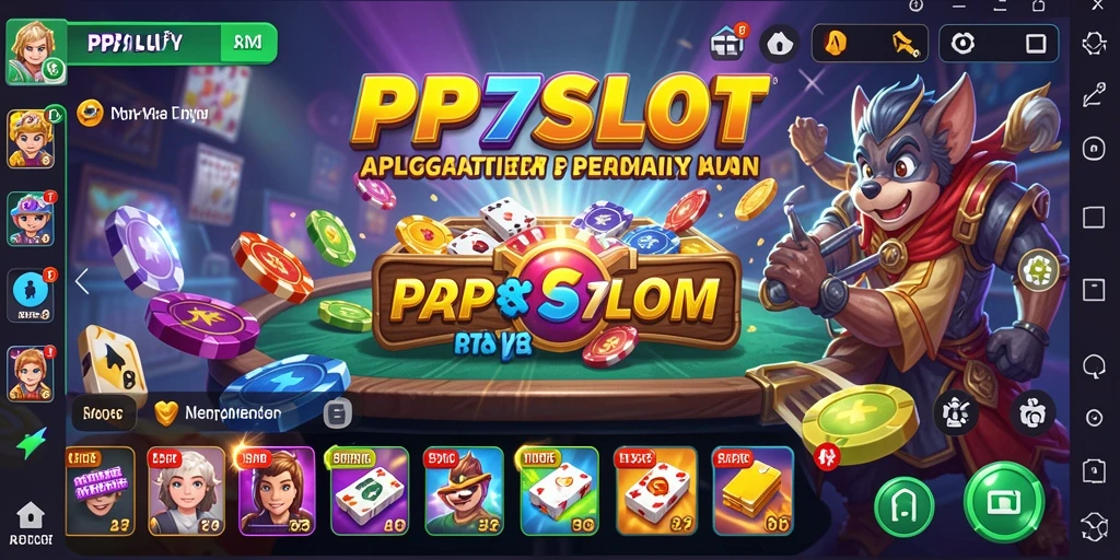Screenshot utama PP7SLOT menampilkan antarmuka pengguna yang intuitif.