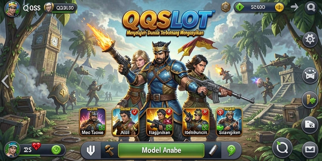 Tampilan menarik dari gameplay QQSLOT di dunia terbuka.