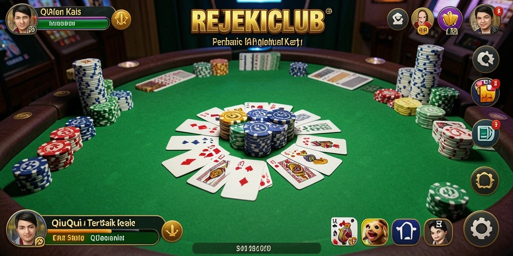 Tampilan gameplay QiuQiu yang mengasyikkan di REJEKICLUB.
