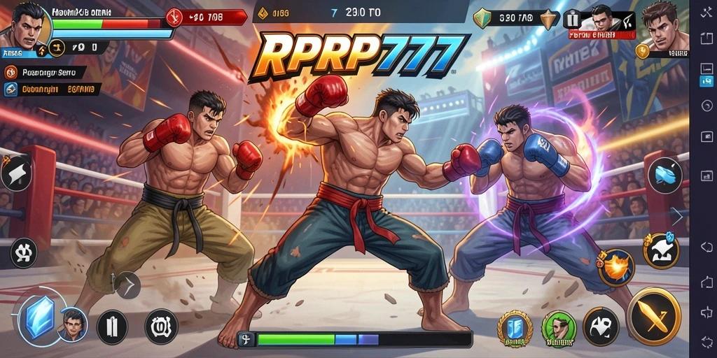 Tampilan seru dari pertarungan di RPRP777 dengan aksi mendebarkan.