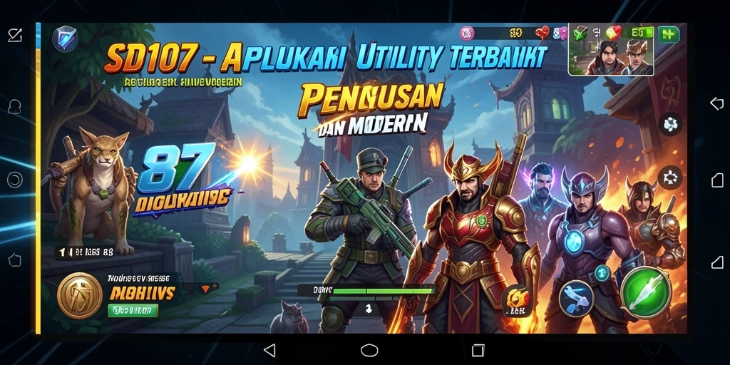 Tampilan antarmuka aplikasi SD107 yang sederhana dan fungsional.
