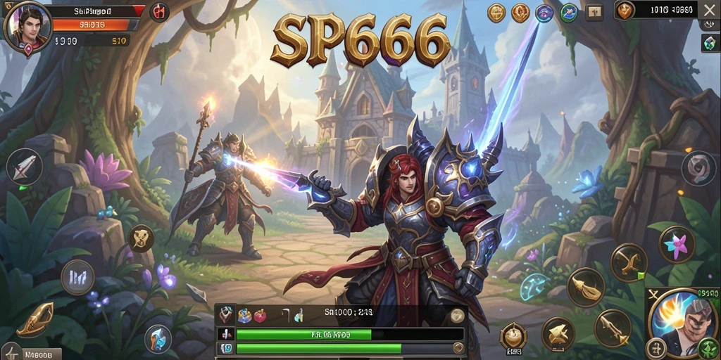 Tampilan gameplay SP666 yang seru dan menegangkan saat pertempuran.