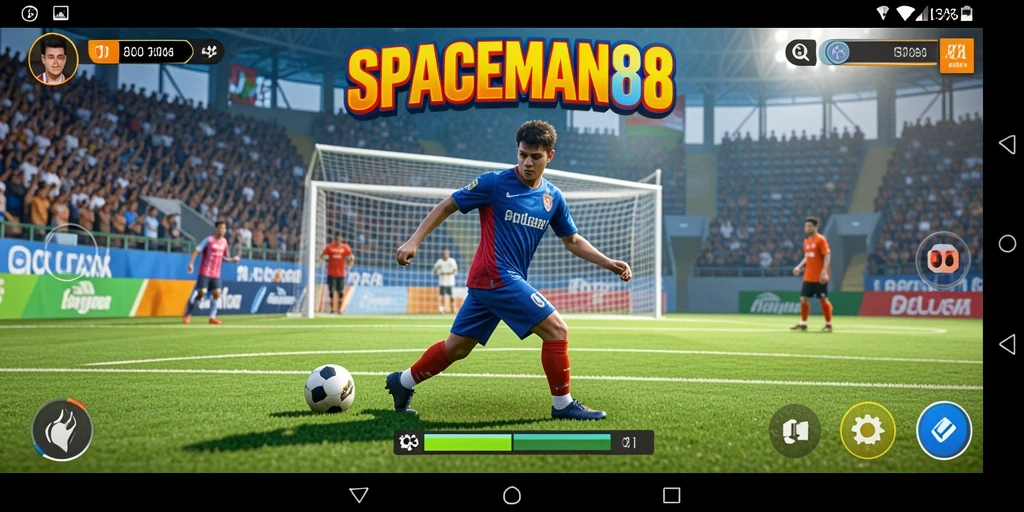 Tampilan gameplay SPACEMAN88 yang menarik dan penuh aksi olahraga luar angkasa.