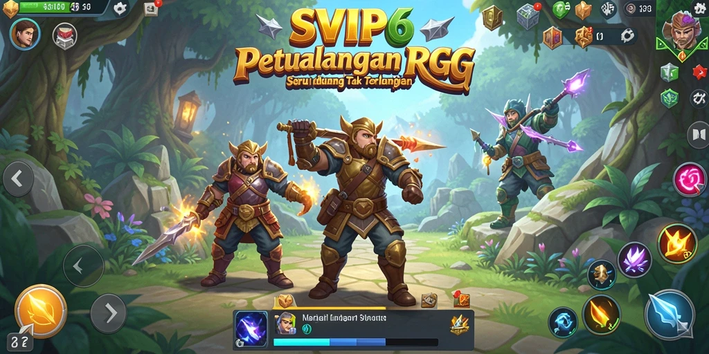 Tampilan utama gameplay SVIP6 dengan pertarungan mendebarkan di dunia RPG.