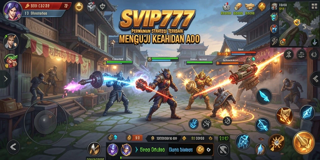Tampilan menegangkan dari pertempuran strategis di SVIP777.