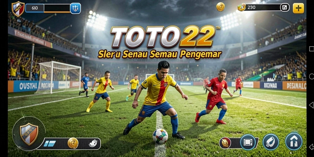 Gambaran utama gameplay TOTO22 yang menampilkan pertandingan olahraga seru.