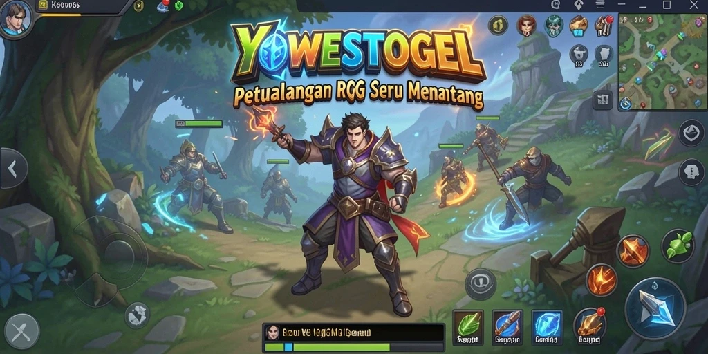 Tampilan gameplay YOWESTOGEL yang dinamis dan penuh aksi.