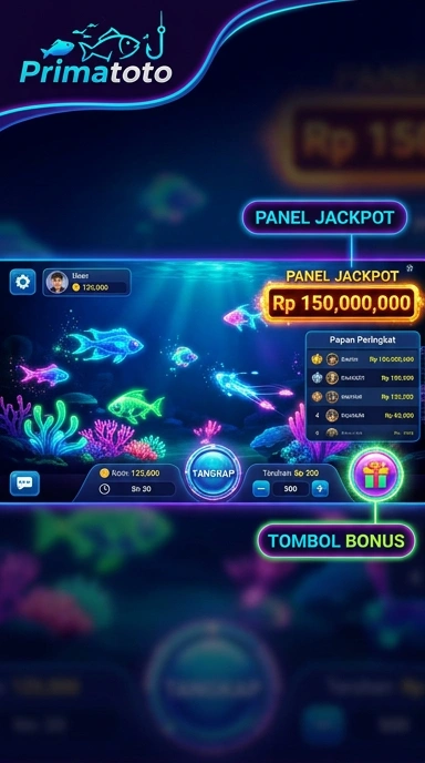 Tampilan utama aplikasi primatoto dengan berbagai pilihan kategori.